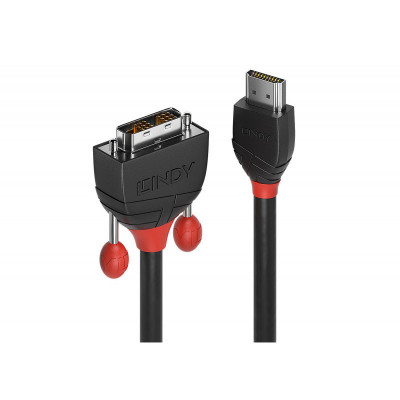 Lindy - Câble HDMI vers DVI-D, Black Line, 1m