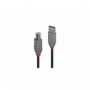 Lindy - Câble USB 2.0 type A vers B, Anthra Line, 10m