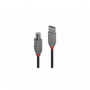 Lindy - Câble USB 2.0 type A vers B, Anthra Line, 10m