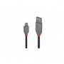 Lindy - Câble USB 2.0 type A vers Micro-B, Anthra Line, 5m