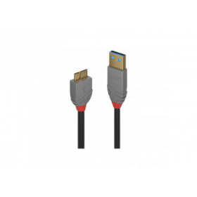 Lindy - Câble USB 3.0 Type A vers Micro-B, Anthra Line, 1m