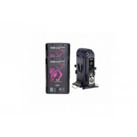 Idx - Kit compose de 2 batteries CUE-H90 + 1 chargeur VL-2X