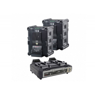 Idx - Kit compose de 2 batteries IPL-150 + 1 chargeur VL-2000S