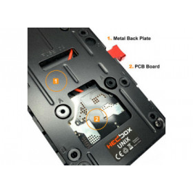Hedbox Plaque V-mount avec 1 sortie USB 5,1V/2,1A 3 sorties D-TAP