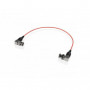 Shape Câble Skinny BNC 90° 12 pouces rouge
