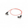 Shape Câble Skinny BNC 90° 24 pouces rouge