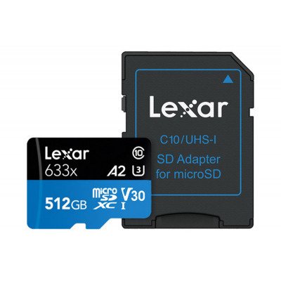 Lexar Micro SDHC 512GB 633x UHS-I (U1) Class 10