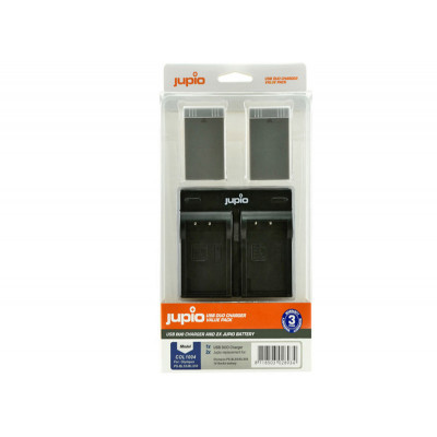 Jupio 2x Batteries PS-BLS5 / PS-BLS50 1210mAh + Chargeur Double