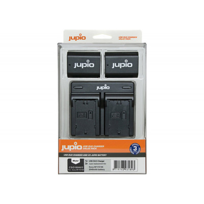 Jupio 2x Batteries NP-FZ100 2040mAh + Chargeur Double