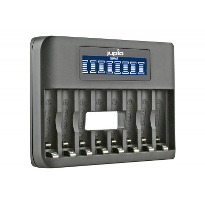 Jupio USB 8-slots Octo Batterie Chargeur LCD