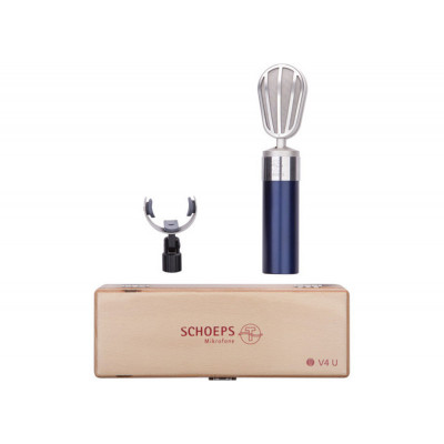 Schoeps V4 U SGV Set b - V4 U Studio Microphone bleu SGV et coffret