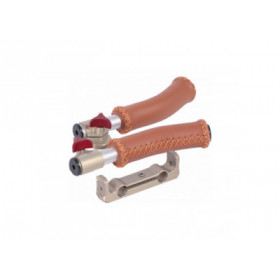 Vocas Handgrip kit with two short leather handgrips and 15 mm rail