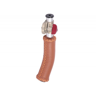 Vocas tube handgrip short with leather handle (left hand)