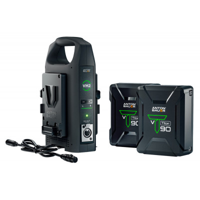 Anton Bauer Kit 2 x Titon 90 Batterie 92Wh/14.2V - V-Mount + Chargeur