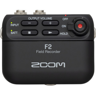 Zoom F2 Enregistreur de Terrain + Micro-Cravate - Noir