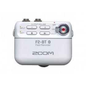 Zoom F2-BT Enregistreur de Terrain Bluetooth + Micro-Cravate - Blanc