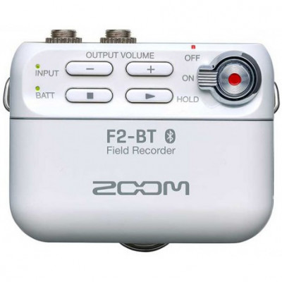 Zoom F2-BT Enregistreur de Terrain Bluetooth + Micro-Cravate - Blanc