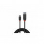 Lindy - Câble USB 3.1 Type C vers A, Black Line, 0.15m