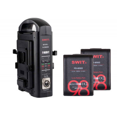 SWIT PB-M98S Batterie Pocket Mini 98Wh + Double chargeur S-3822S