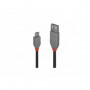 Lindy - Câble USB 2.0 Type A vers Micro-B, Anthra Line, 1m