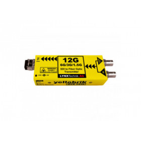 LYNX Technik Emetteur 12G/6G/3G/HD SDI vers Fibre avec sortie SDI-ST