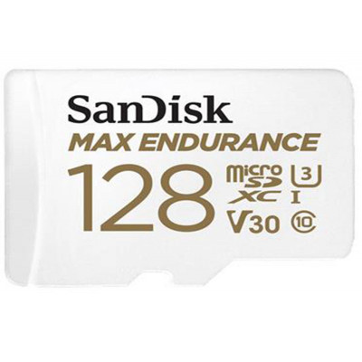 Sandisk Carte M.SDXC "Max Endurance", 128GB +Ad, UHS-3, Cl.10