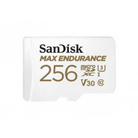 Sandisk Carte M.SDXC "Max Endurance", 256GB +Ad, UHS-3, Cl.10