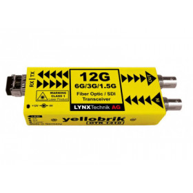 LYNX Technik Emetteur-Recepteur 12G, 6G, 3G, HD SDI vers Fibre - LC
