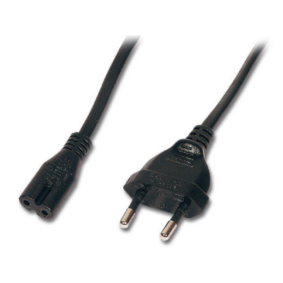 Cordon bipolaire CEE7 mâle/femelle C7 2.5A -250V - 3 mètres