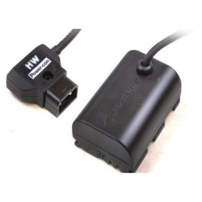 Hawk-Woods - Power-Con 2 -pin (male)  (45cm) -  Canon LP-E6 Dummy