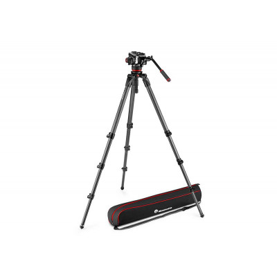Manfrotto Kit Trépied carbone 536 + Rotule video 504X + Sac