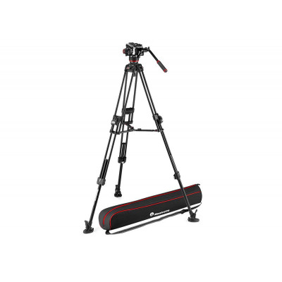 Manfrotto Kit Trépied rapide double tube 645+Rotule video 504X+Sac