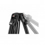 Manfrotto Kit Trépied rapide double tube 645+Rotule video 504X+Sac