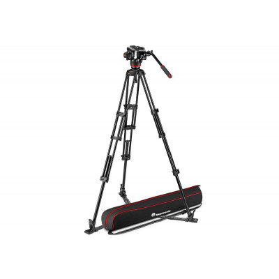 Manfrotto Kit Trepied Twin GS + Rotule video 504X + Sac