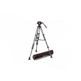 Manfrotto Kit Trépied CF Twin MS + Rotule video 504X + Sac