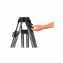 Manfrotto Kit Trépied CF Fast Twin MS Alu+Rotule Nitrotech 608 + Sac
