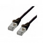 Câble réseau RJ45 100% cuivre CAT6 A F/UTP - 0.5m Noir