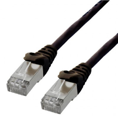 Câble réseau RJ45 100% cuivre CAT6 A F/UTP - 1m Noir