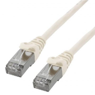 Câble réseau RJ45 100% cuivre CAT6 A F/UTP - 5m Blanc