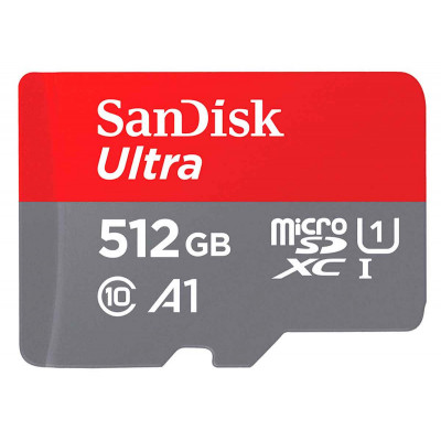 Sandisk Carte microSDXC Ultra 512Go Classe 10 UHS-l R100 + Adaptateur VIDEO PLUS