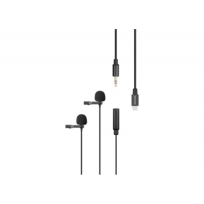 Saramonic LavMicro U1C - Kit Double Micros Lavalier avec adaptateur Lightning - Cable 6m - Video Plus