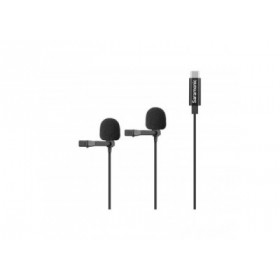 Saramonic LavMicro U3C - Kit Double Micros Lavalier avec adaptateur USB Type-C - Cable 6m - Video Plus