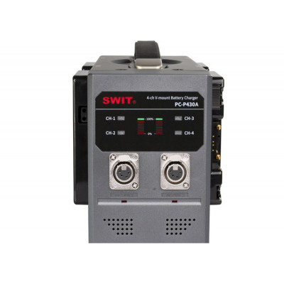 SWIT PC-P430A 4ch x 3A Fast Simultaneous Charger, Gold-mount