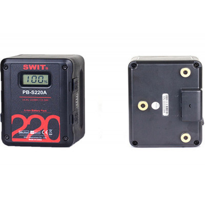 SWIT PB-S220S 220Wh Multi-Sockets Square Cine Battery, V-Mount