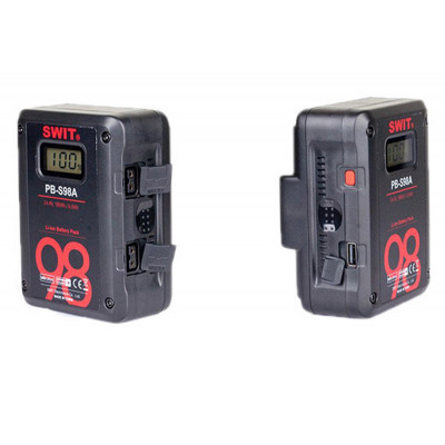 SWIT PB-S98A 98Wh Multi-Sockets Square Cine Battery, Gold-Mount