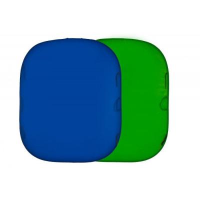 Lastolite Fond Pliant reversible 1.5 x 1.8m Chromakey Blue/Green