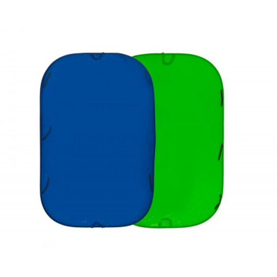 Lastolite Fond Pliant reversible 1.8 x 2.1m Chromakey Blue/Green