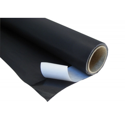 Rouleau aluminium noir mat avec bande adhésive - 60 cm x 5m Cinefoil