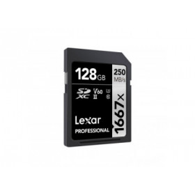 Lexar SDXC 128GB 1667x Professional UHS-II (U3) Class 10 - W 120 Mo/s