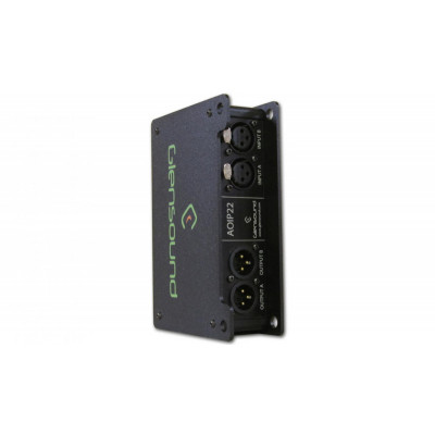 Glensound AoIP22 - Interface Dante 2 Entrées / 2 Sorties Analogiques